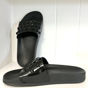 Carmen Sol Black slides size 39
